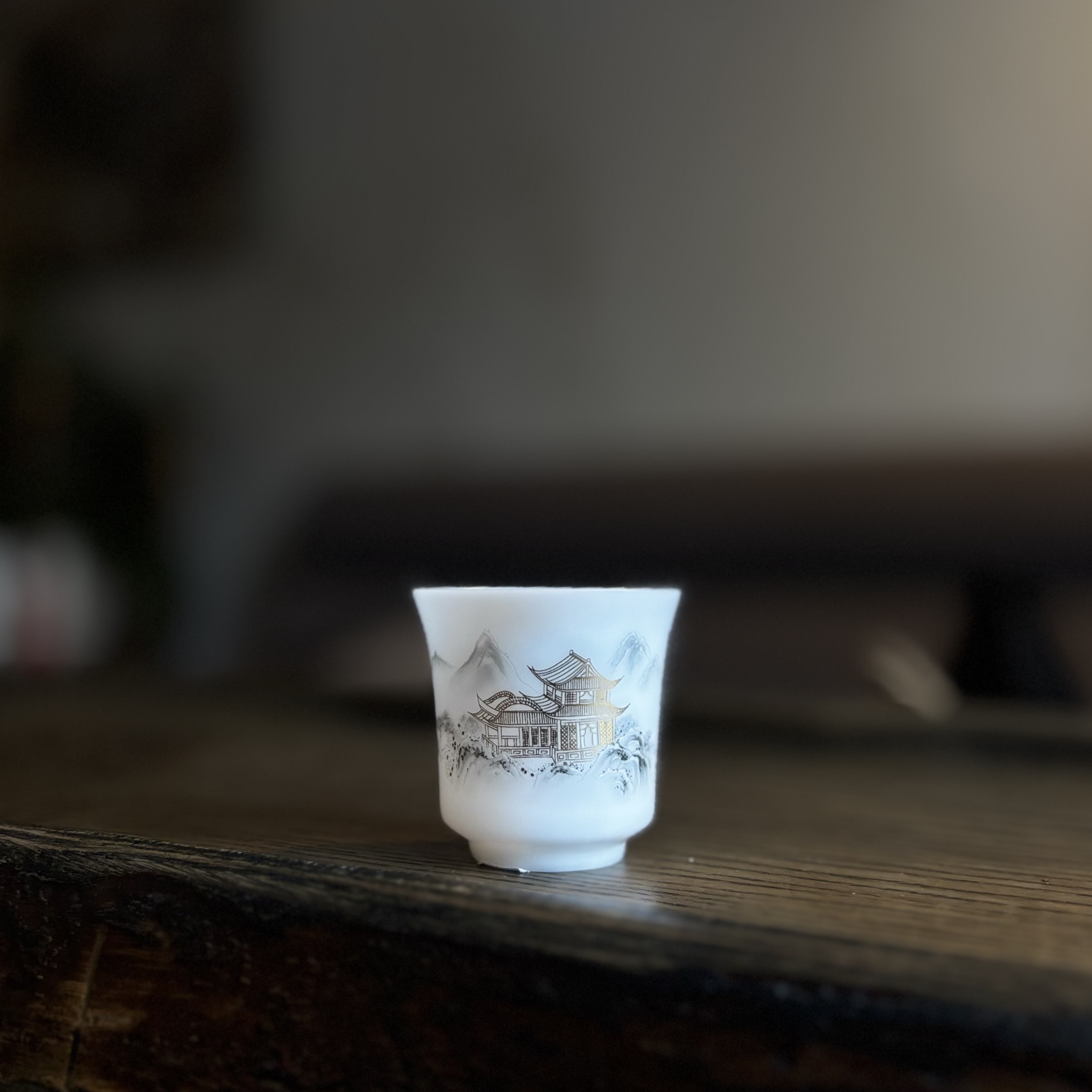 Пиала прозрачный фарфор